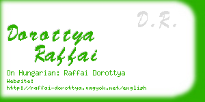 dorottya raffai business card